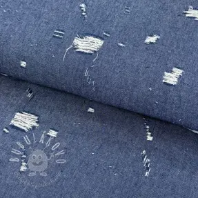 JEANS DENIM 6 OZ Big Holes blue