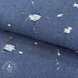 JEANS DENIM 6 OZ Big Holes blue