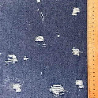 JEANS DENIM 6 OZ Big Holes blue