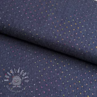 JEANS DENIM 3,8 OZ Drops Metallic dark blue