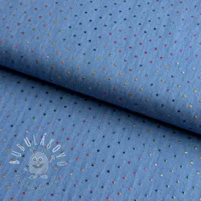 JEANS DENIM 3,8 OZ Drops Metallic blue
