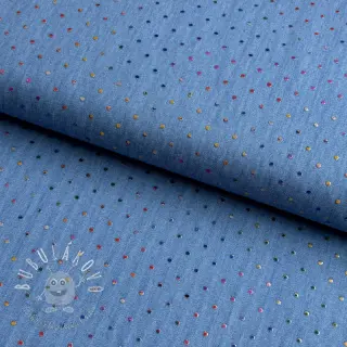 JEANS DENIM 3,8 OZ Drops Metallic blue