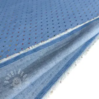JEANS DENIM 3,8 OZ Drops Metallic blue