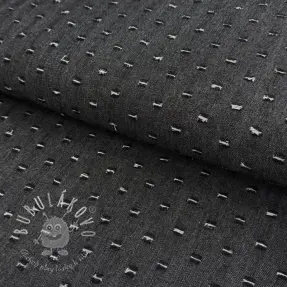 JEANS DENIM 6 OZ Small Holes black