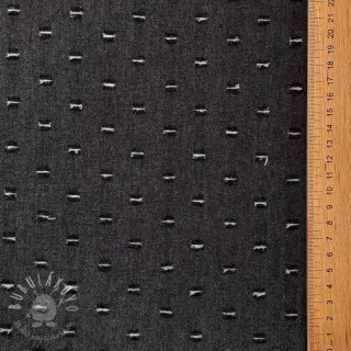 JEANS DENIM 6 OZ Small Holes black