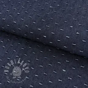 JEANS DENIM 6 OZ Small Holes dark blue