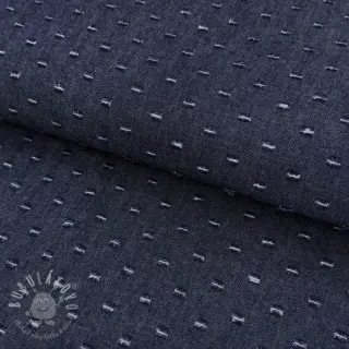 JEANS DENIM 6 OZ Small Holes dark blue