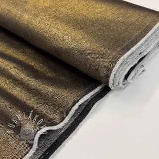 JEANS DENIM Metallic black gold