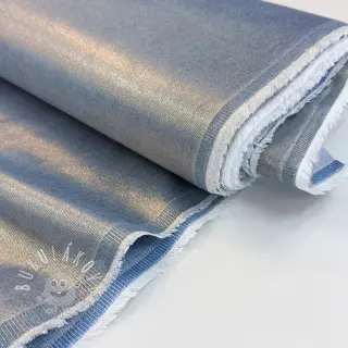 JEANS DENIM Metallic blue gold
