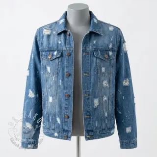 JEANS DENIM 6 OZ Big Holes light blue