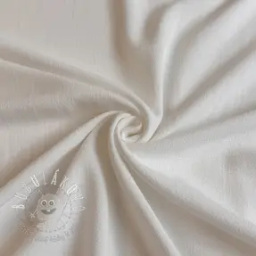 Viskóza s ľanom WASHED off white