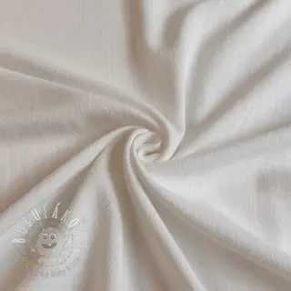 Viskóza s ľanom WASHED off white