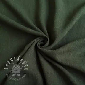 Viskóza s ľanom WASHED army green
