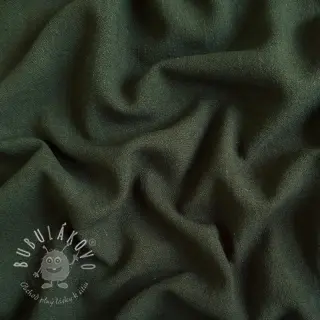 Viskóza s ľanom WASHED army green