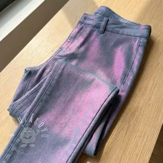 JEANS DENIM 8,5 OZ STRETCH WASHED metallic pink