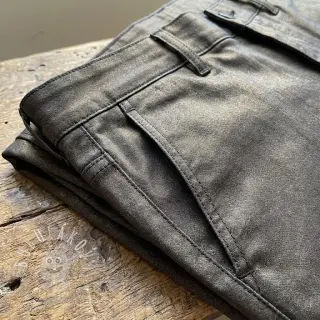 JEANS DENIM 6 OZ STRETCH WASHED metallic black gold