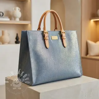 JEANS DENIM Metallic blue gold