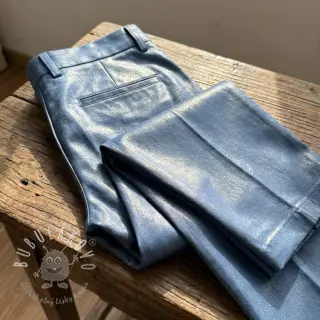 JEANS DENIM 6 OZ STRETCH WASHED metallic blue gold