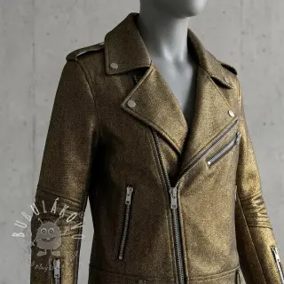 JEANS DENIM Metallic black gold