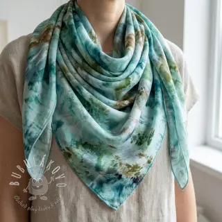 Viskóza TWILL Messy TIE DYE design A