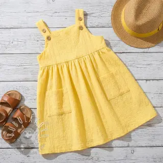 Bavlnená látka SMOGGED EMBROIDERY yellow