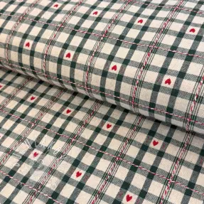 Dekoračná látka jacquard Villars ecru vert