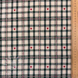 Dekoračná látka jacquard Villars ecru vert
