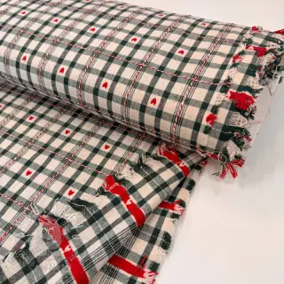 Dekoračná látka jacquard Villars ecru vert