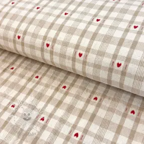 Dekoračná látka jacquard Ollon ficelle rouge