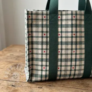Dekoračná látka jacquard Ollon vert rouge