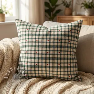 Dekoračná látka jacquard Ollon vert rouge