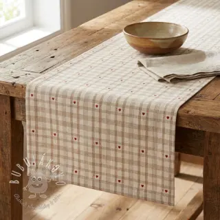 Dekoračná látka jacquard Ollon ficelle rouge