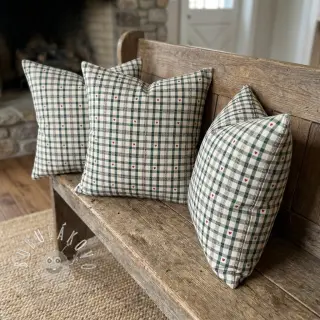 Dekoračná látka jacquard Villars ecru vert