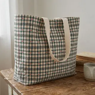 Dekoračná látka jacquard Villars ecru vert