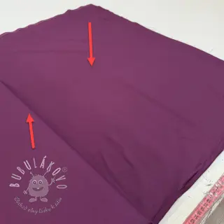 Bavlnená látka s viskózou aubergine II.trieda