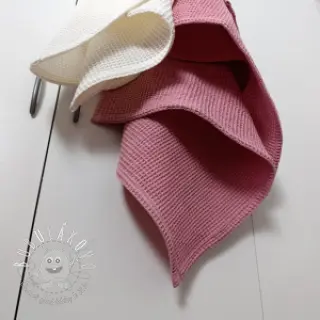 Bavlna s vaflovou väzbou mauve
