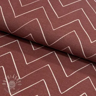 Dekoračná látka premium Freehand zigzag lines