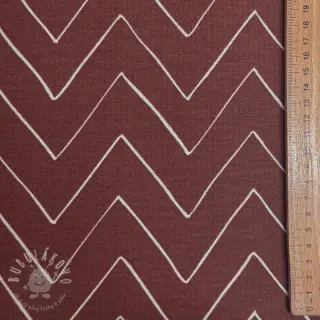 Dekoračná látka premium Freehand zigzag lines
