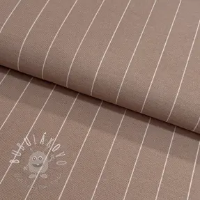 Dekoračná látka premium Perfect thin lines taupe