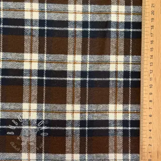 Bavlnená látka FLANEL YARN DYED BRUSHED CHECK design G