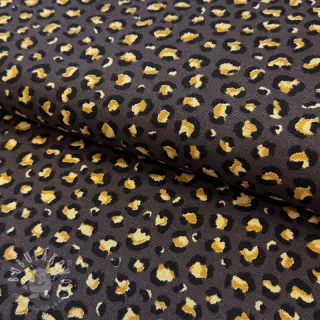 Dekoračná látka premium Leopard animal small dark brown