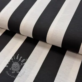 Dekoračná látka premium Joyful basic stripe black