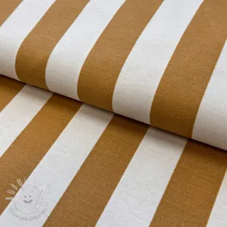 Dekoračná látka premium Joyful basic stripe yellow