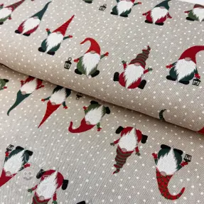 Dekoračná látka Linenlook Jolly tomte