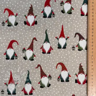 Dekoračná látka Linenlook Jolly tomte