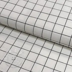 Dekoračná látka premium Perfect grid lines black