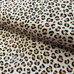 Dekoračná látka Linenlook Leopard animal small