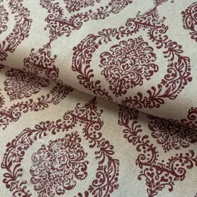 Dekoračná látka Linenlook Baroque damask charm wine