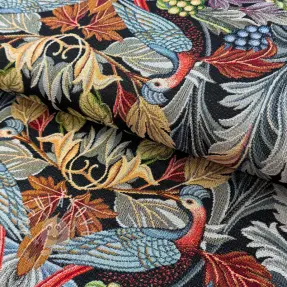 Dekoračná látka GOBELIN premium Leafy paradise bird