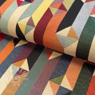 Dekoračná látka GOBELIN premium Graphic prism block